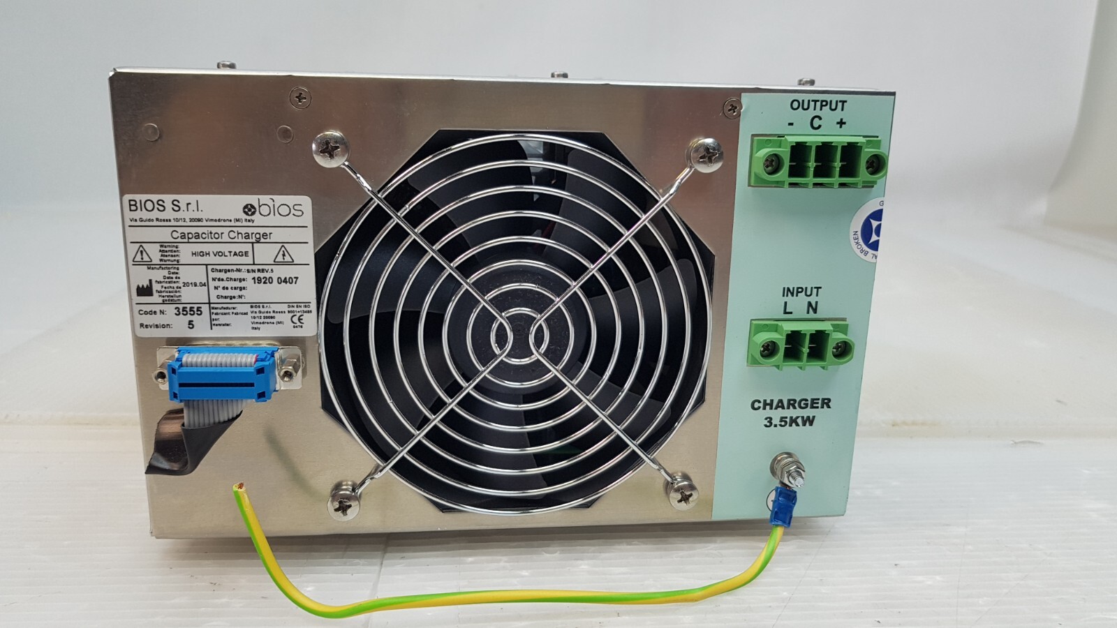 BIOS S.r.l. CAPACITOR CHARGER 3.5KW, 3555 REV. 5