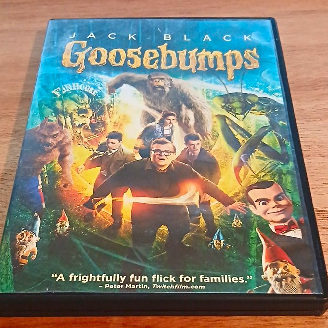 Goosebumps (DVD 2016 PG) Jack Black Rob Letterman Deleted Scenes Sony