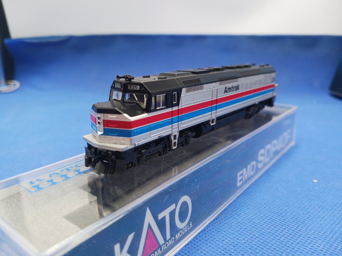 Top Mint KATO SDP40F 176-9204 Amtrak Phase II #535 N Scale JAPAN