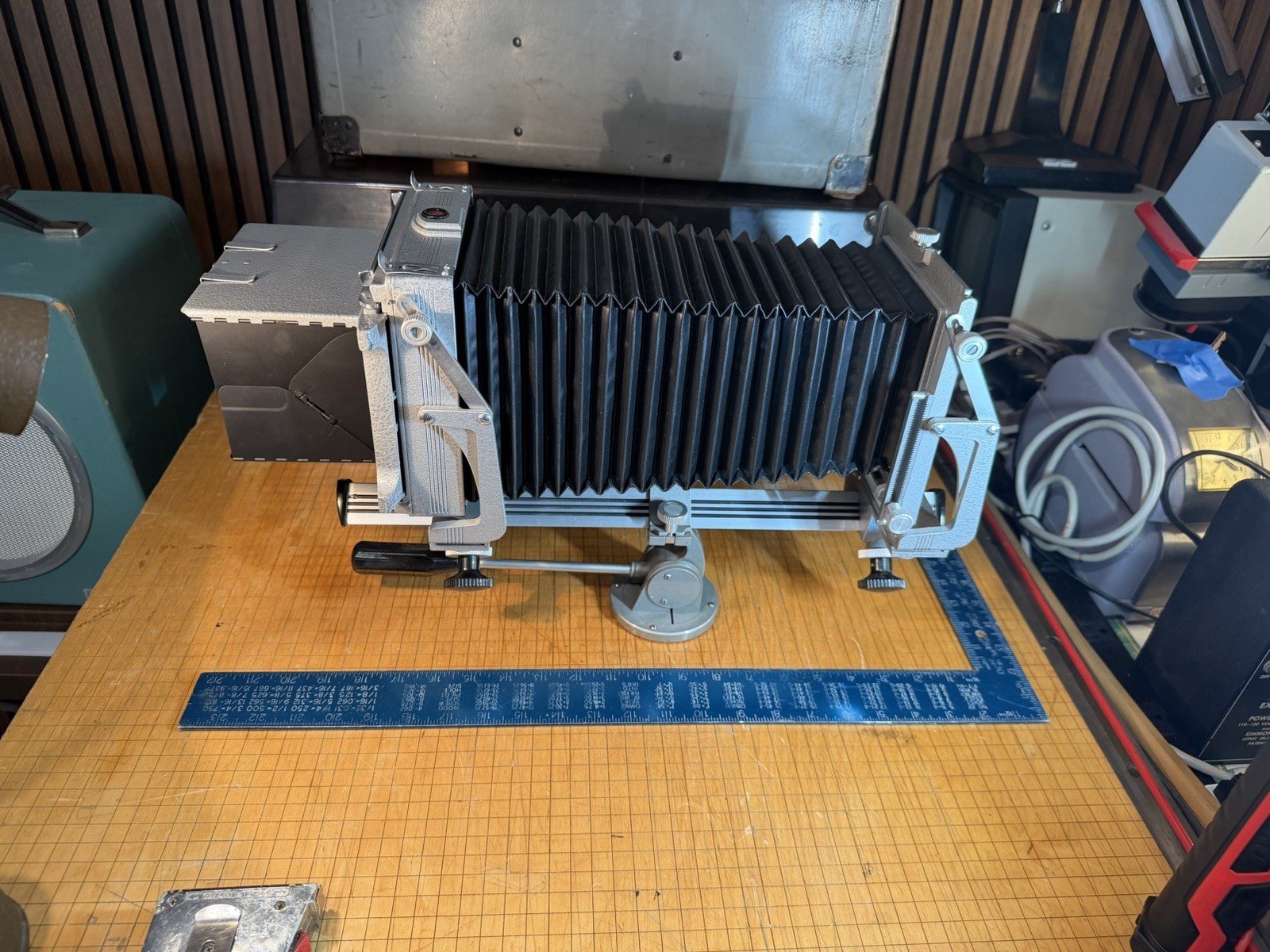 Graflex Graphic View II 4x5 Monorail Large Format Setup w/ 90mm f/6.8 Optar Lens Graflex Graphic View II 4x5 Monorail Large Format Setup w/ 90mm f/6.8 Optar Lens