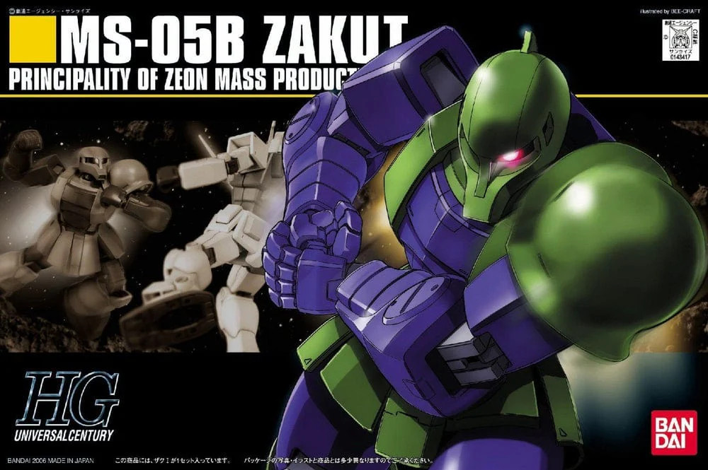 #64 Zaku I Mobile Suit Gundam, Bandai Hobby HGUC 1/144