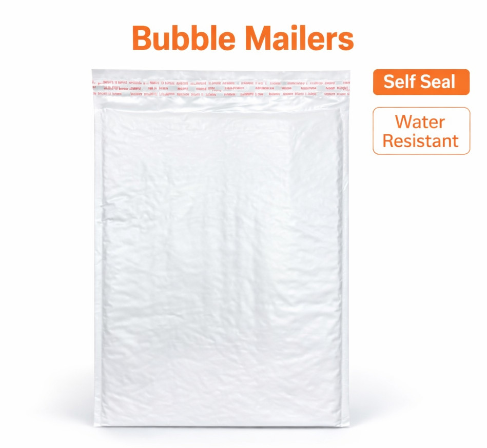 200 Pcs #4 9.5x14.5 POLY Bubble Mailers Self-Sealing Padded Envelopes