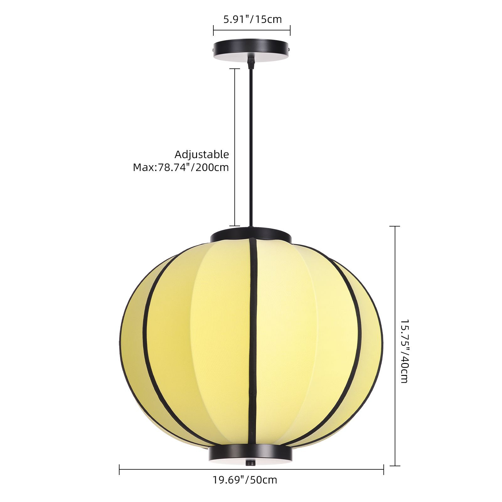 Japanese Wabi-sabi Fabric Chandelier Creative Dining Room Lantern Pendant Light
