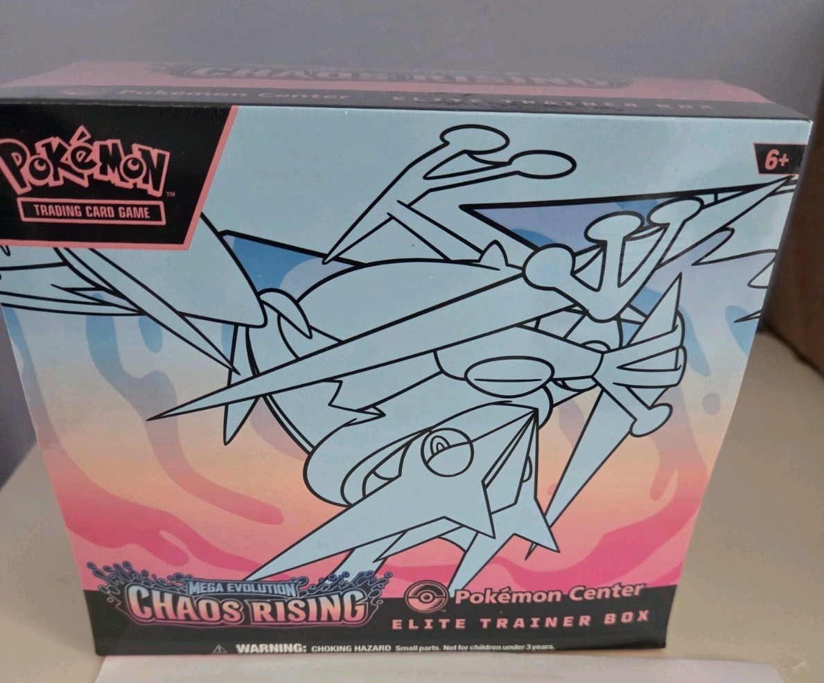 Chaos Rising POKEMON CENTER Elite Trainer Box Factory Sealed Brand New Chaos Rising POKEMON CENTER Elite Trainer Box Factory Sealed Brand New