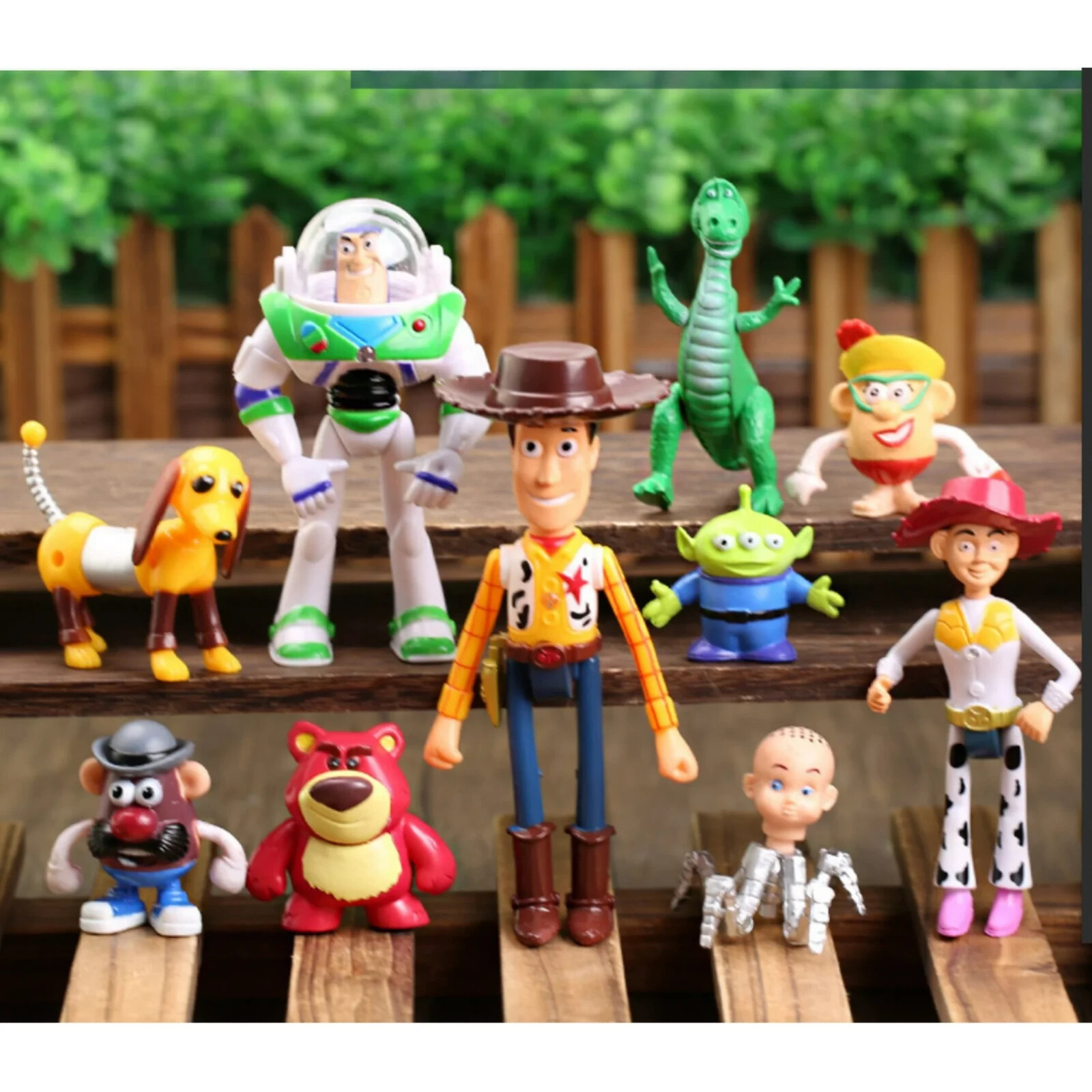 New Toy Story 4 Figure Toys Character Woody Buzz Alien Rex Kids Gift 10Pcs Set