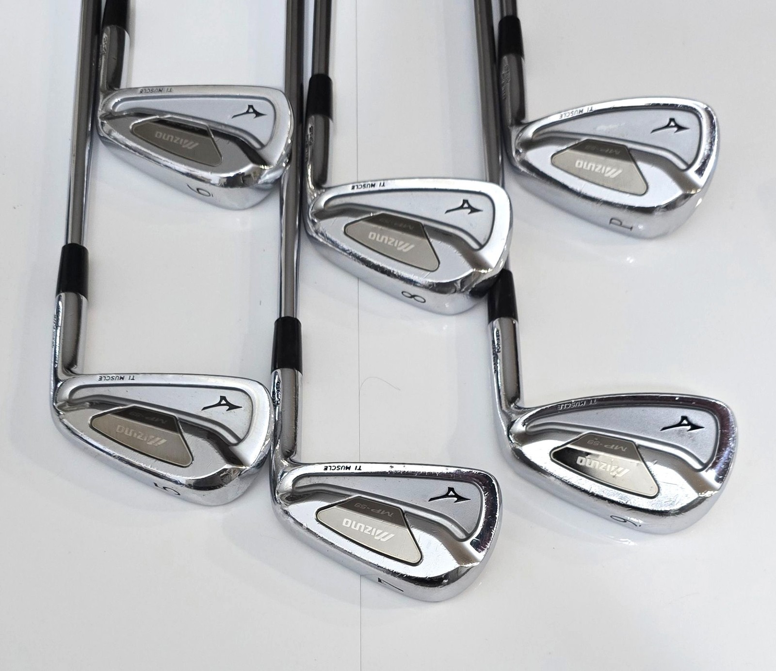 Mizuno MP59 Ti Muscle Iron Set 5-P / Upgraded Midsize Grips / R300 Regular Flex Mizuno MP59 Ti Muscle Iron Set 5-P / Upgraded Midsize Grips / R300 Regular Flex