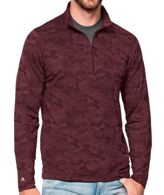Antigua Apparel Brigade Men\'s X-Large 1/4 Zip Pullover Limited Edition Maroon