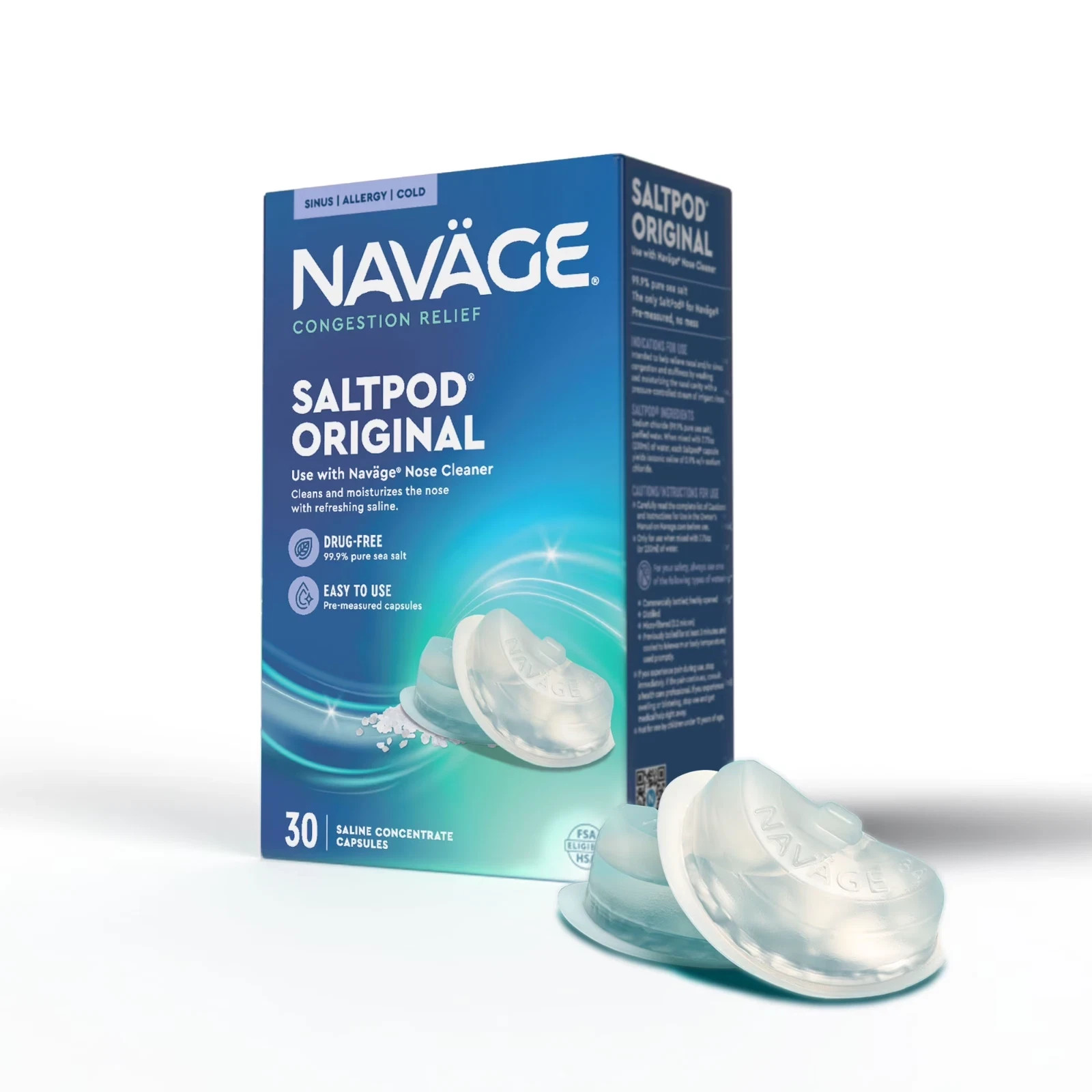 Navage Nasal System Original Saltpods 30 pods NWT Sealed Salt Pods Navage Nasal System Original Saltpods 30 pods NWT Sealed Salt Pods