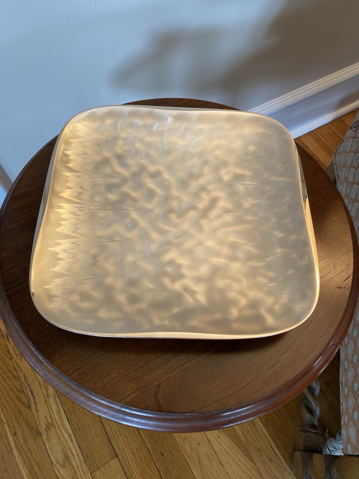 Vintage WMF IKORA Stainless Silverplate Footed Plate German MCM Vintage WMF IKORA Stainless Silverplate Footed Plate German MCM