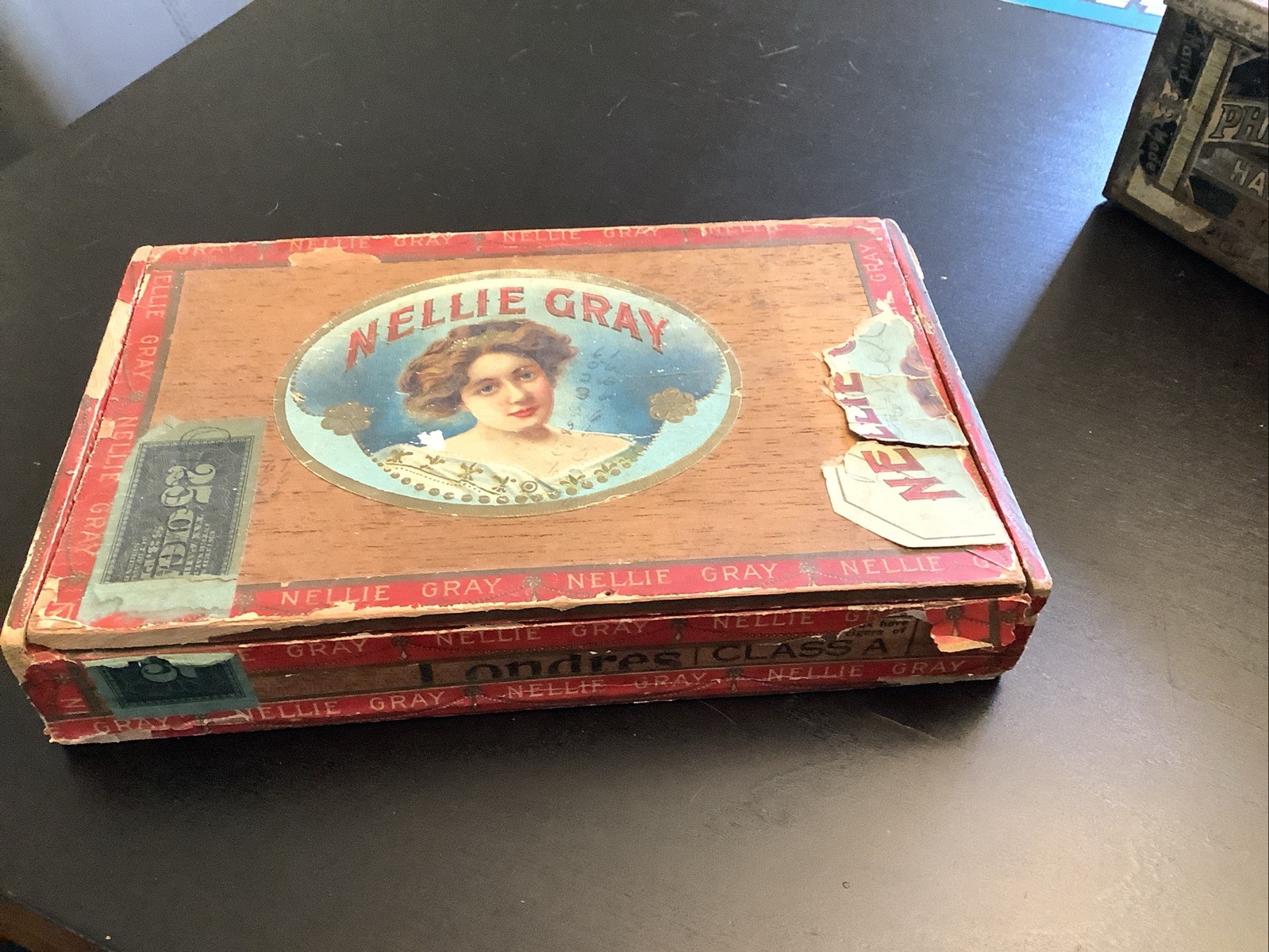 Vintage Nellie Gray Wood Cigar Box Pennsylvania District 9 Vintage Nellie Gray Wood Cigar Box Pennsylvania District 9
