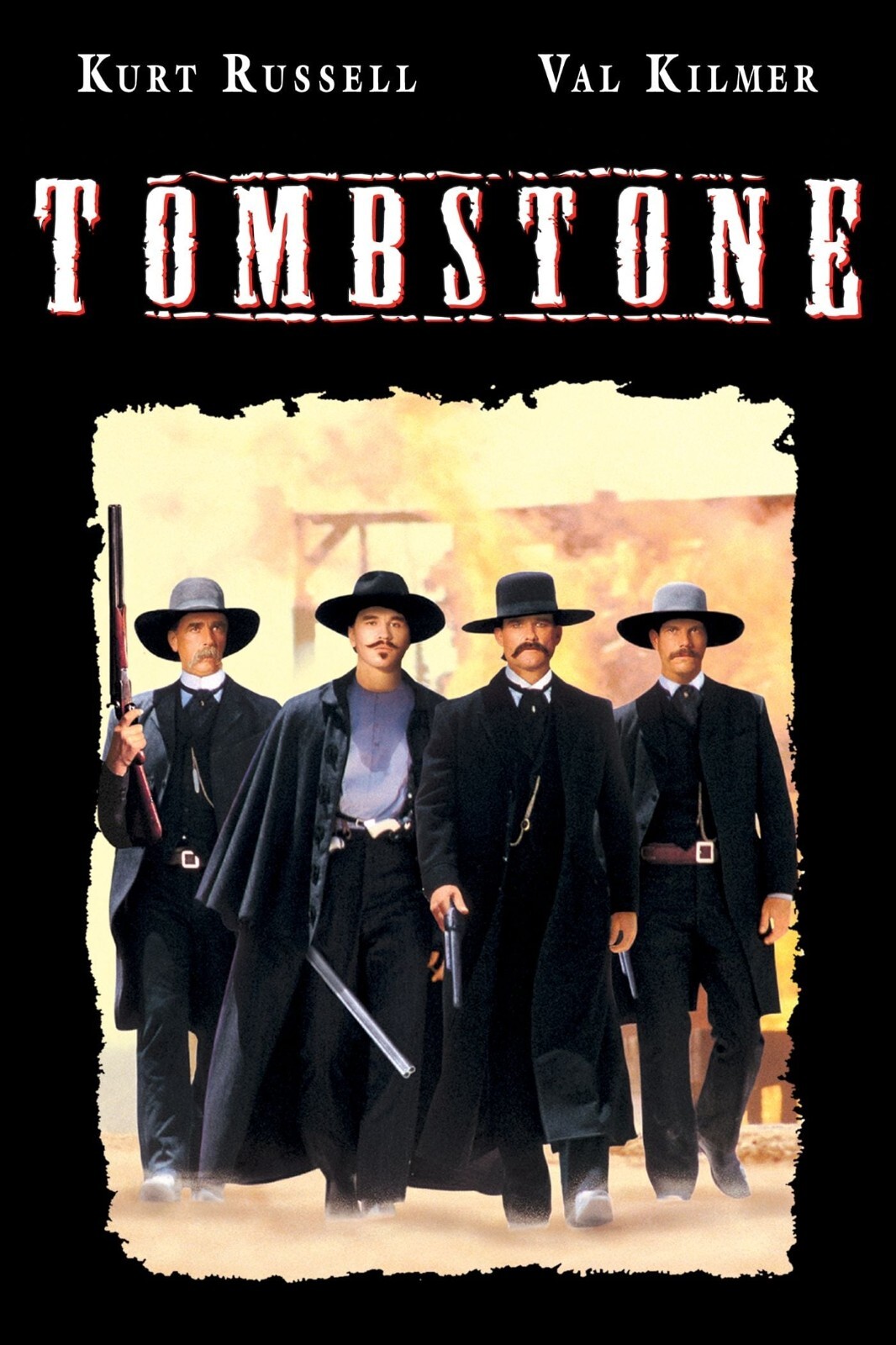 1993 Tombstone Movie Poster Print Wyatt Earp Doc Holliday Val Kilmer Russell 🍿