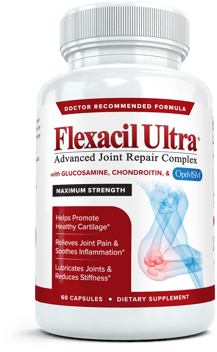 Flexacil Ultra: Powerful, High Strength Joint Health Support Supplement, 60 Caps