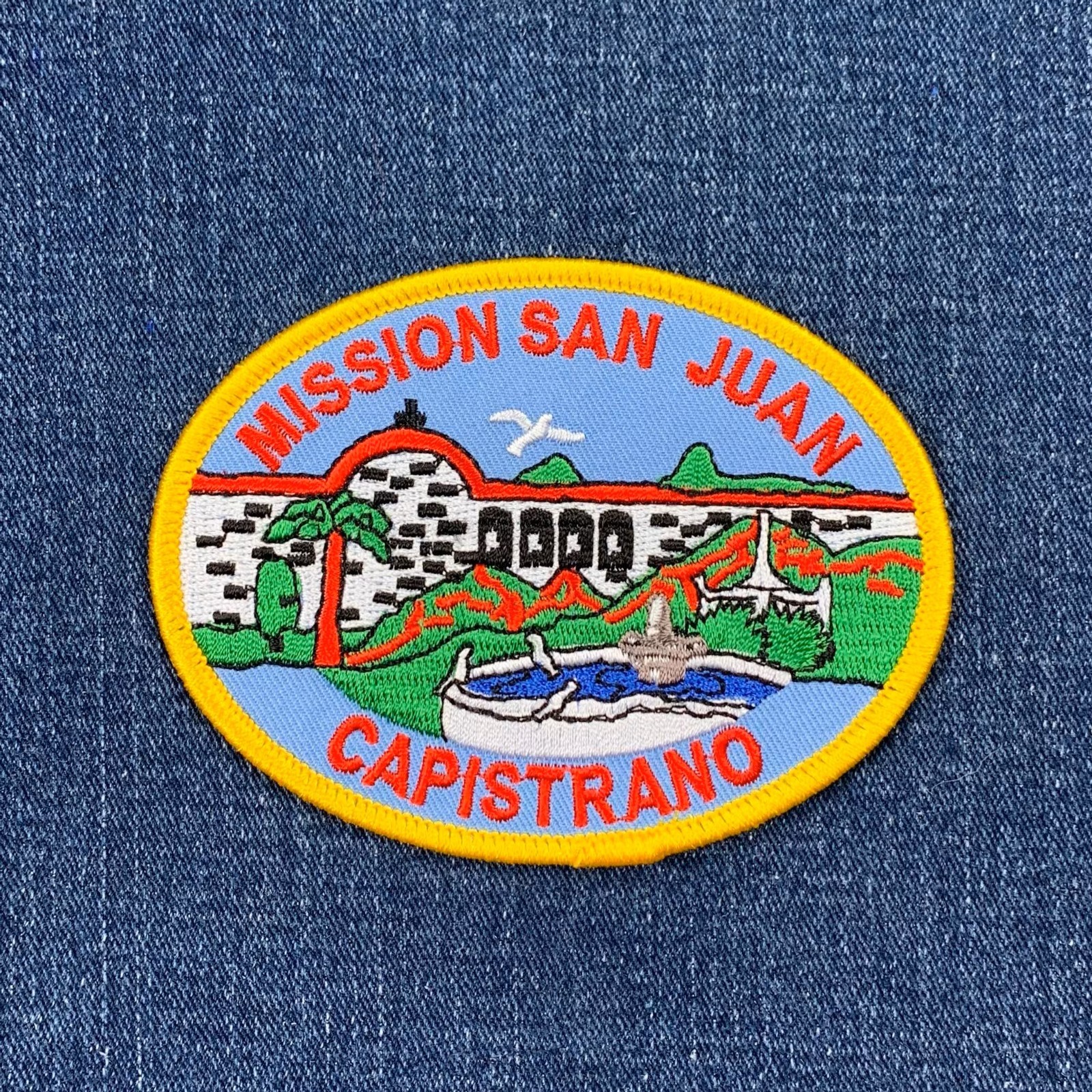 Mission San Juan Capistrano Patch - Embroidered Orange County California Badge