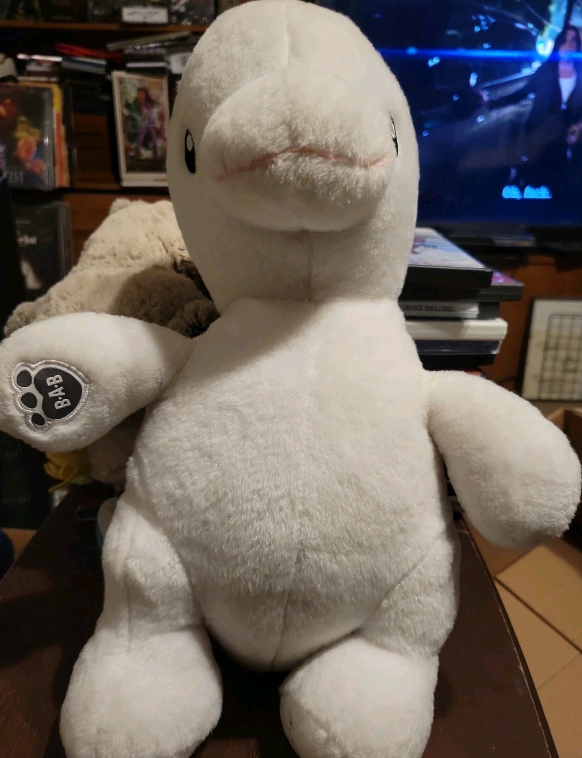 Build A Bear Seaworld Sea World Exclusive Plush Beluga Whale White BAB EXCELLENT Build A Bear Seaworld Sea World Exclusive Plush Beluga Whale White BAB EXCELLENT