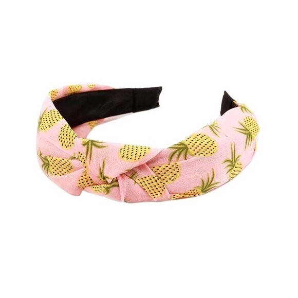 TIGERSTARS PINK PINEAPPLE FRUITY KNOTTED HEADBAND