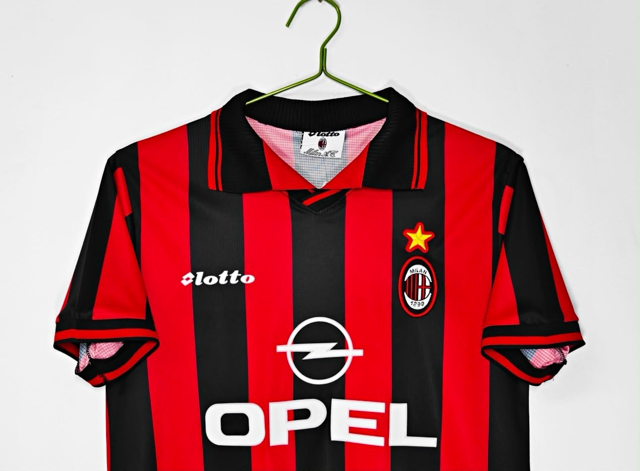 Lotto AC Milan Soccer Jersey retro