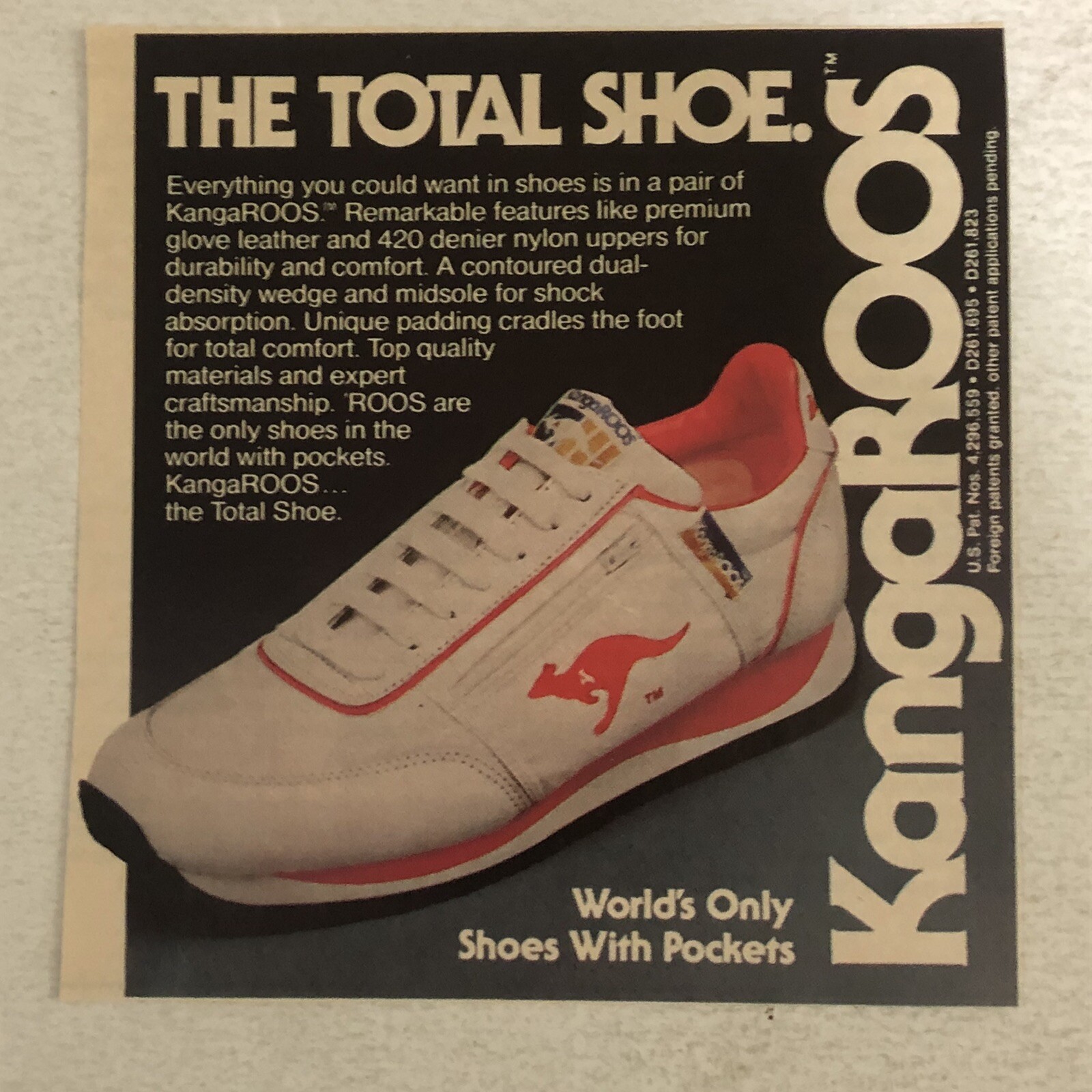 1973 KangaRoos Tennis Shoes Vintage Print Ad Advertisement  pa1