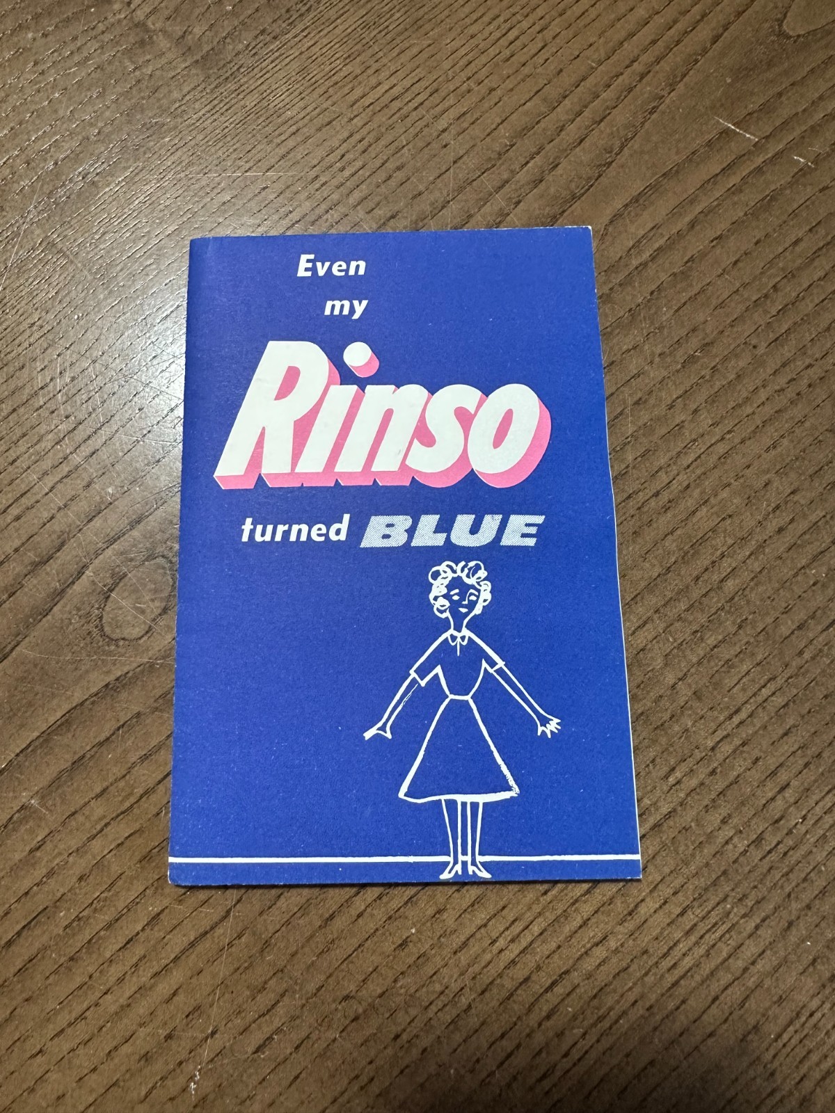 RARE Rinso Soap Powder Valentine Card Even My Rinso Turned Blue Detergent Pack RARE Rinso Soap Powder Valentine Card Even My Rinso Turned Blue Detergent Pack