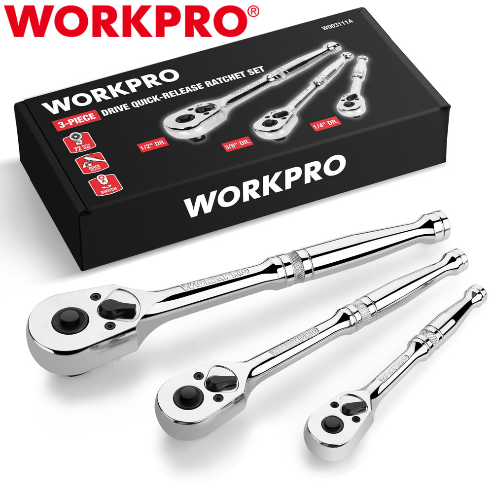 WORKPRO 3PCS Ratchet Set 1/4\ WORKPRO 3PCS Ratchet Set 1/4\
