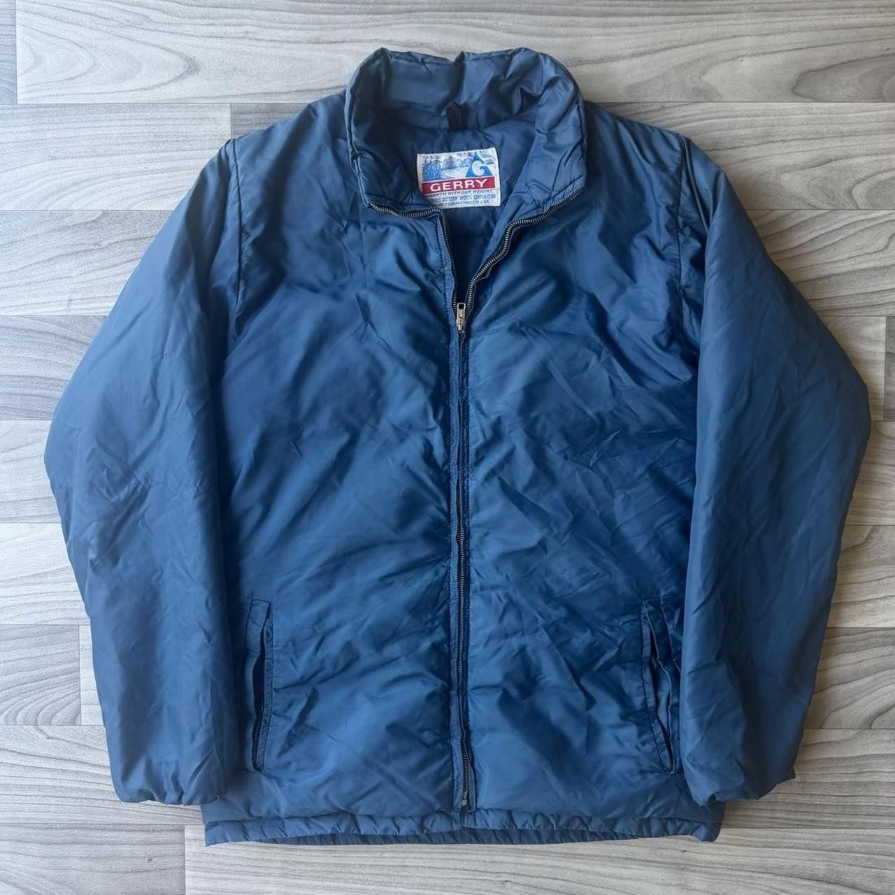Vintage Gerry Made in USA Blue Puffer Jacket