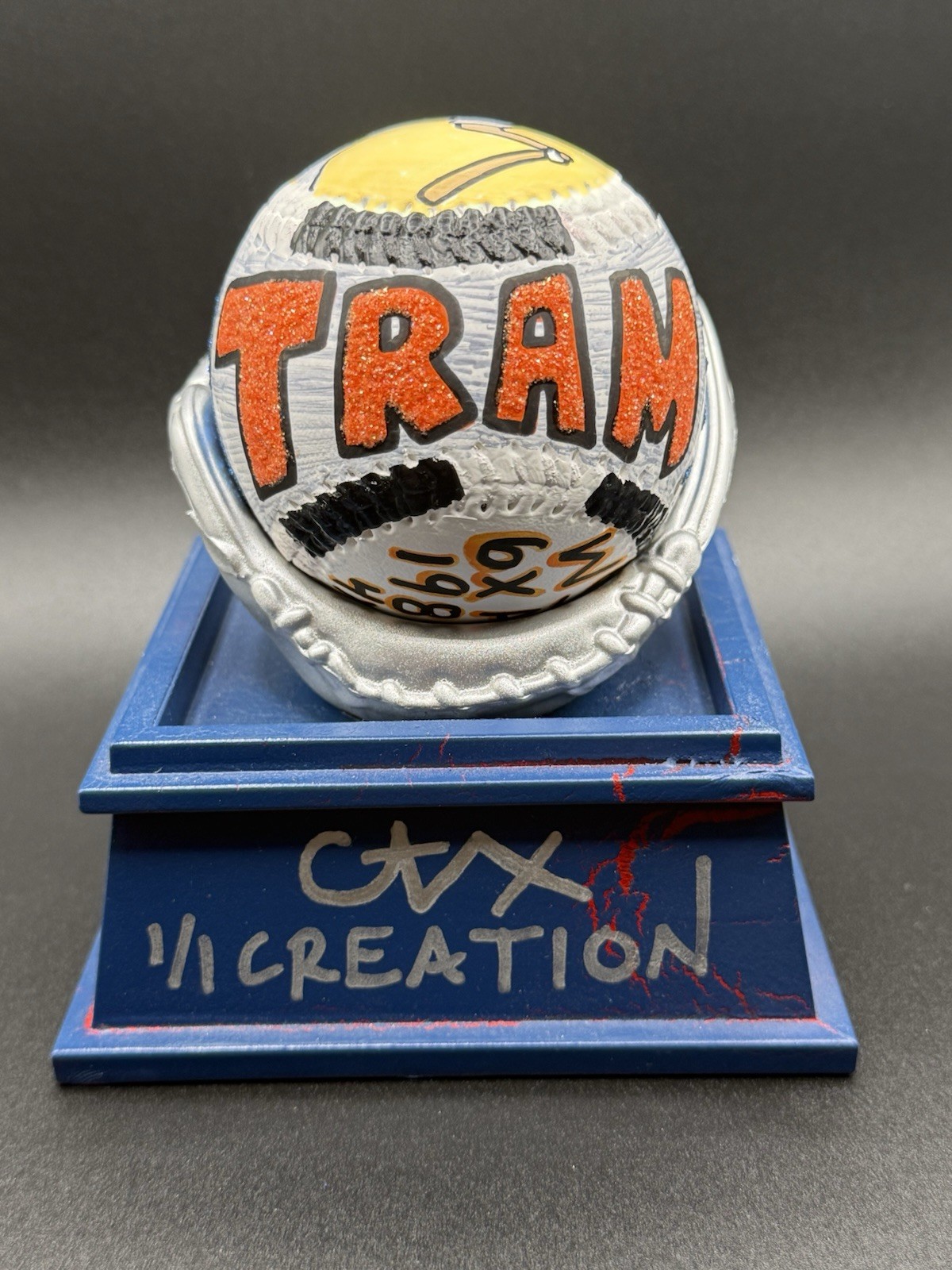 Alan Trammell Hand Painted 1/1 Pop Art Baseball Artist Auto CARTER X Tigers HOF Alan Trammell Hand Painted 1/1 Pop Art Baseball Artist Auto CARTER X Tigers HOF