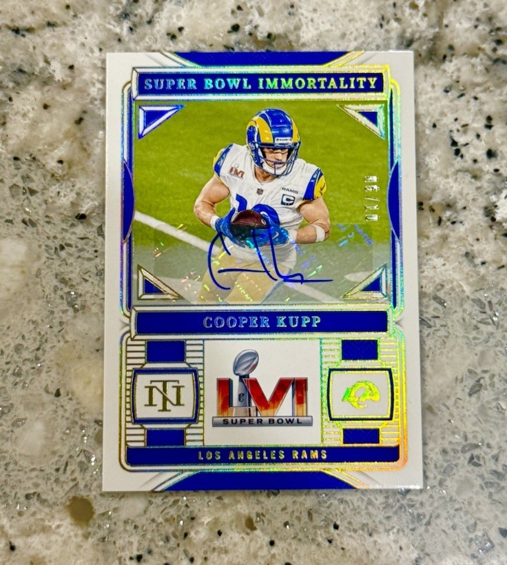 Cooper Kupp 2024 National Treasures Super Bowl Immortality Auto /10 Rams SSP