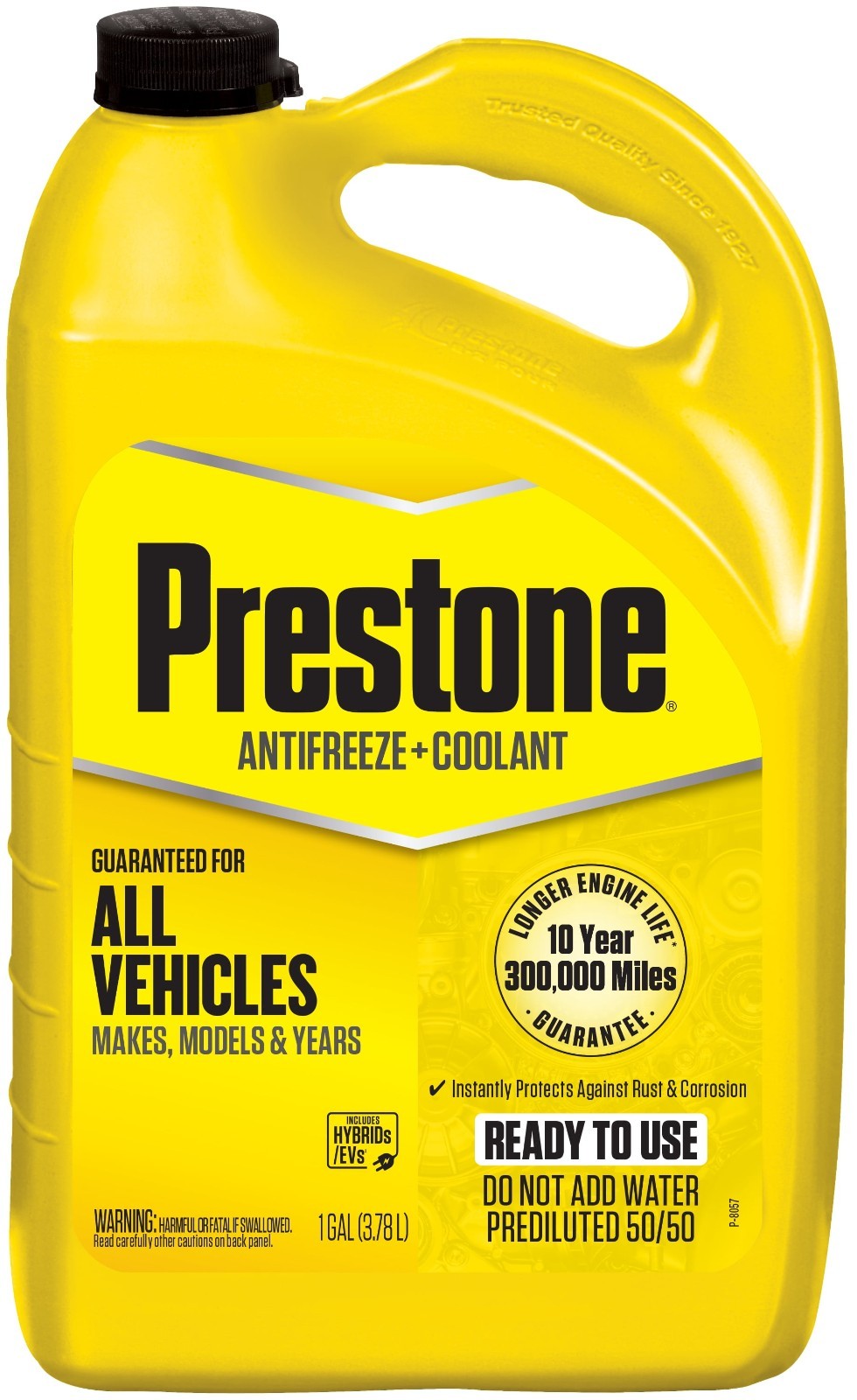 Prestone Universal Antifreeze  Coolant,Extended Life,All Vehicles,1 Gallon.