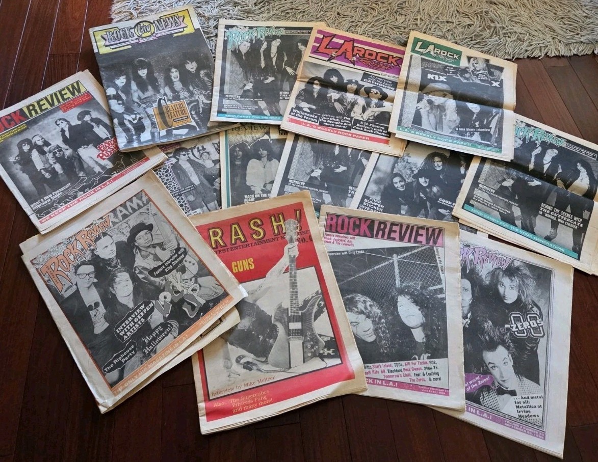 1980s Sunset Strip Vintage Lot Rock City News LA Rock Review Faster Pussycat Kix 1980s Sunset Strip Vintage Lot Rock City News LA Rock Review Faster Pussycat Kix