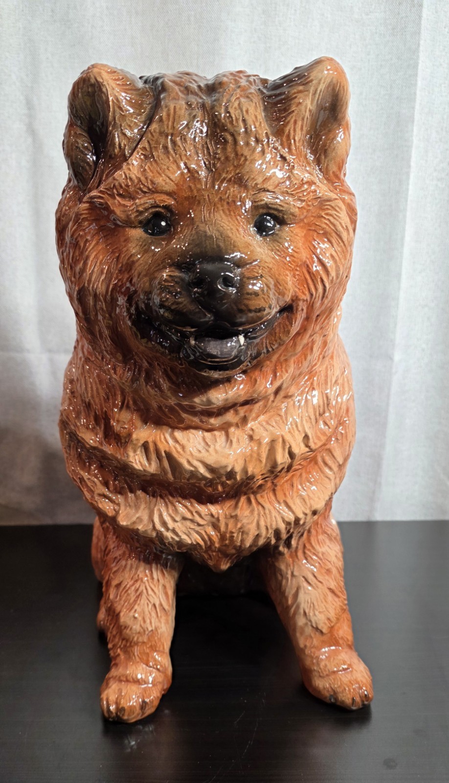 The Townsends Ceramics Full Body CHOW CHOW Statue Excellent Condition High Gloss
