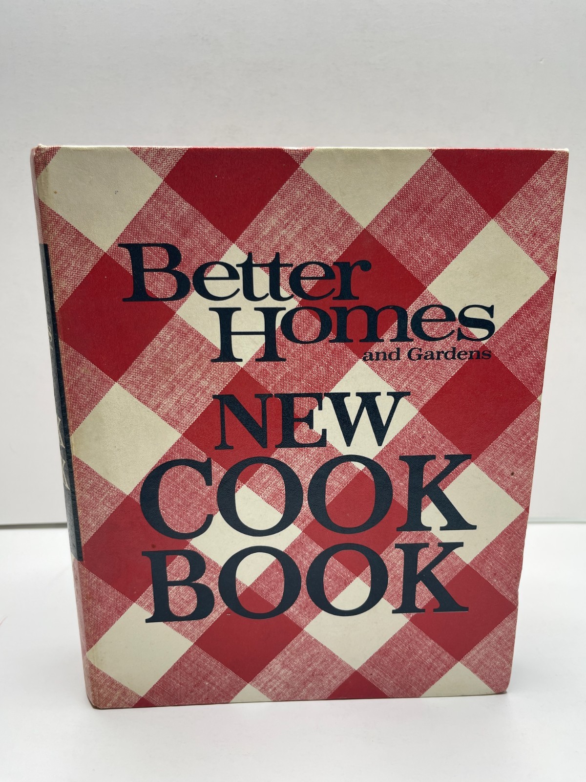 Vintage 1968 Better Homes and Gardens New Cook Book 5 Ring Binder Plaid Gingham