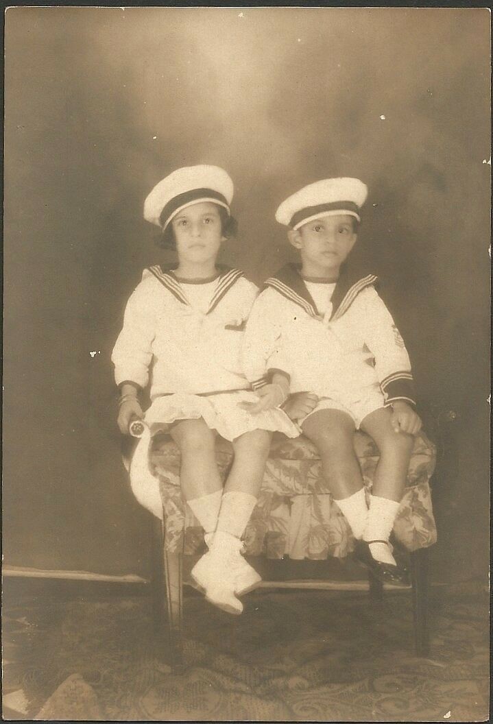 Vintage Photo J R D Tata As Child With Sister Sylla c 1910 Rare Tata Family Vintage Photo J R D Tata As Child With Sister Sylla c 1910 Rare Tata Family