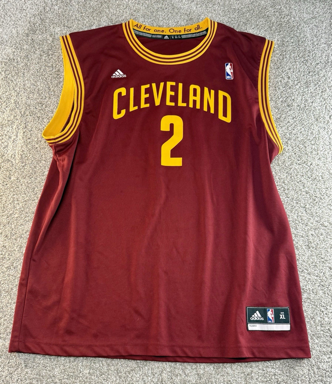 Adidas Cleveland Cavaliers Cavs Swingman Kyrie Irving #2 Finals Jersey Men’s XL
