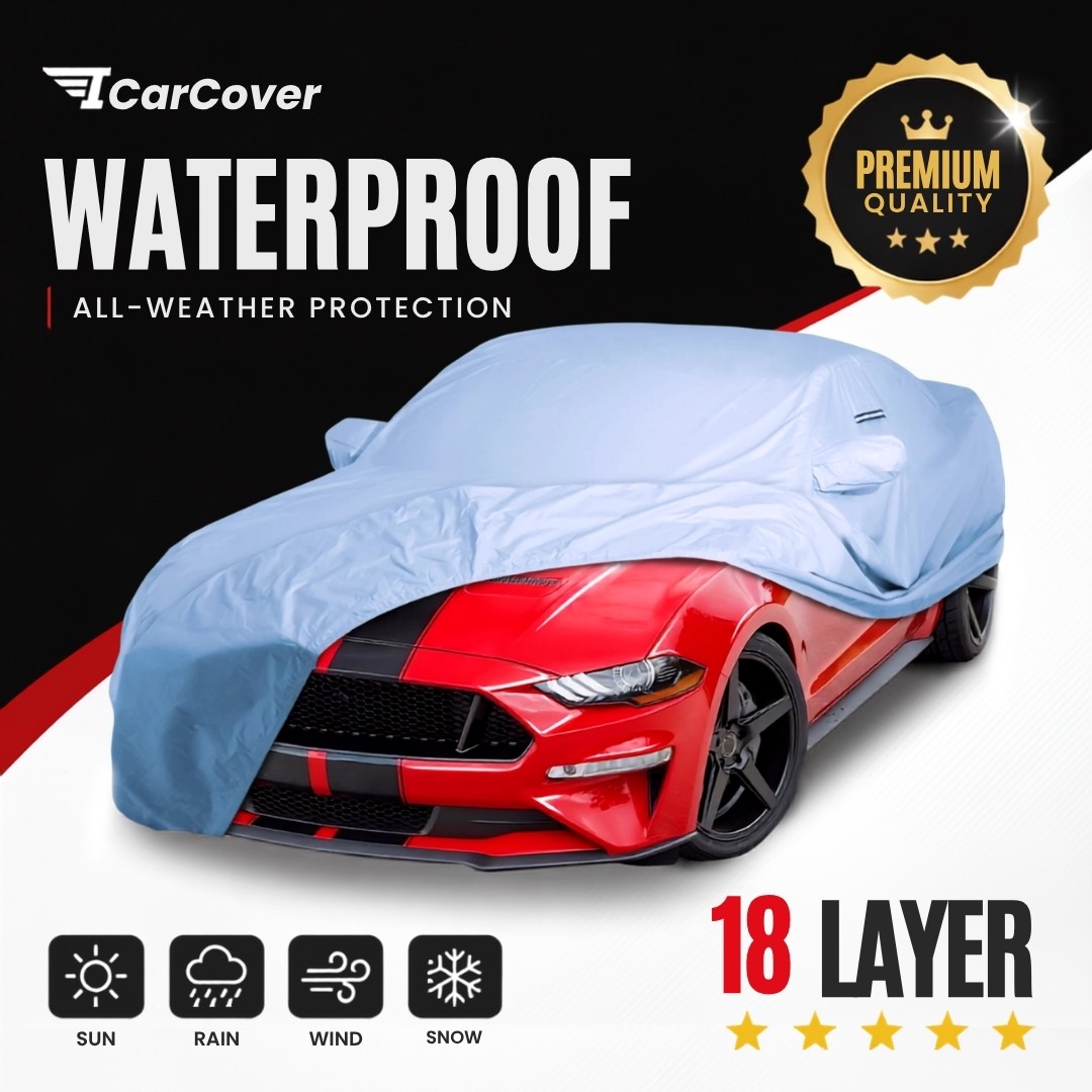 Ford Mustang 2005-2023 Custom Fit Waterproof Car Cover 18 Layer All Weather