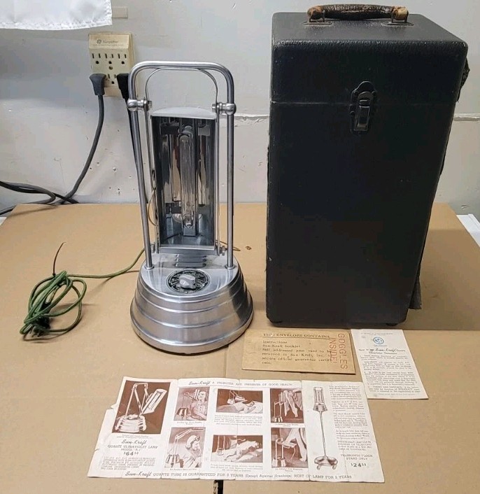 Vintage Sun-Kraft Model A-1 Ultra Violet Ozone Apparatus Quack Medicine Lamp