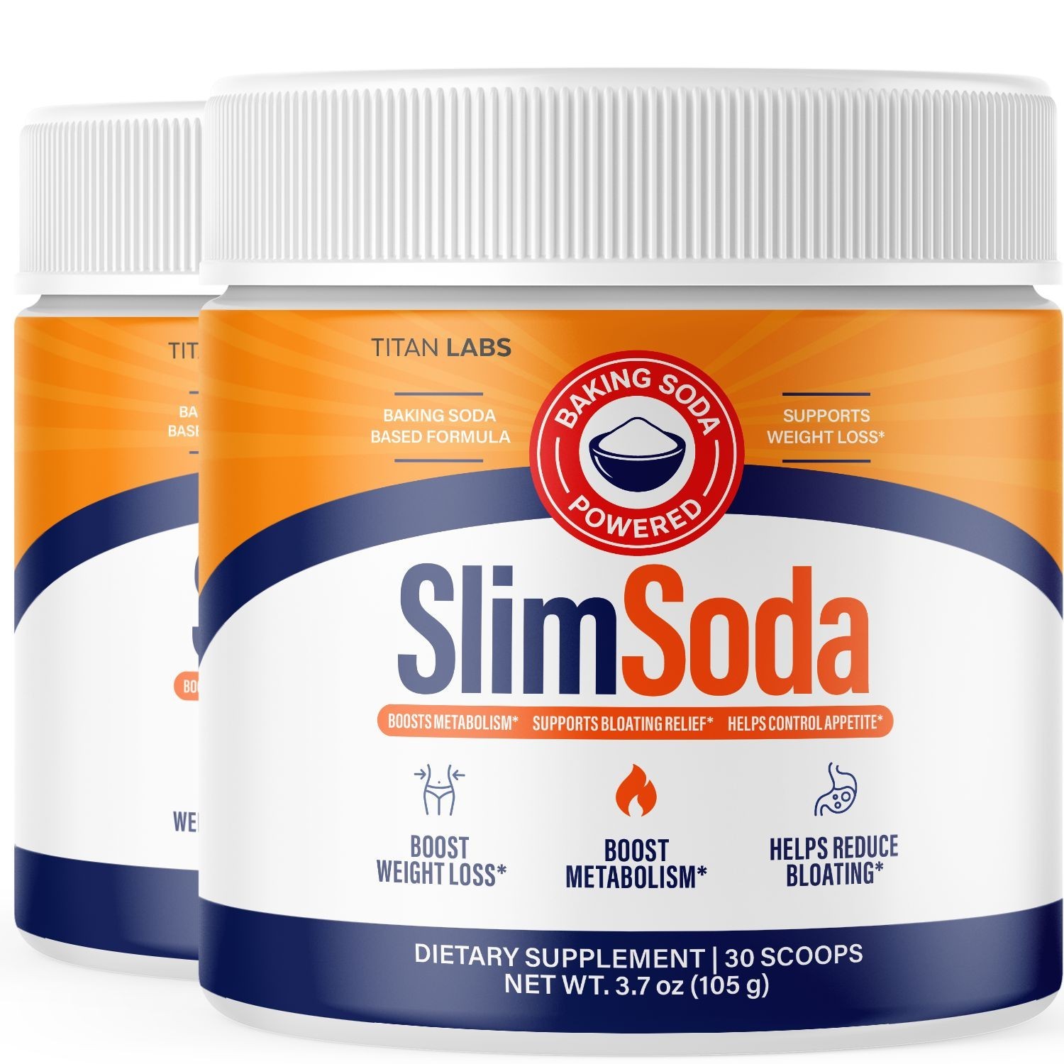 (2 Pack) Slim Soda Powder Weight Management Support Formula SlimSoda 60 Servings