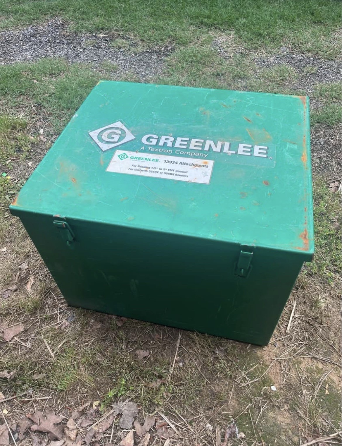 USED - Greenlee 1723 Steel Storage Box, 22 x 22 x 18\'\' (Contents Not Included)