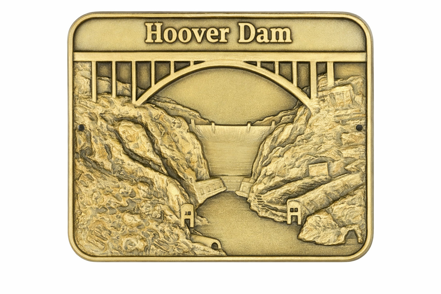 Hoover Dam Walking Staff Medallion