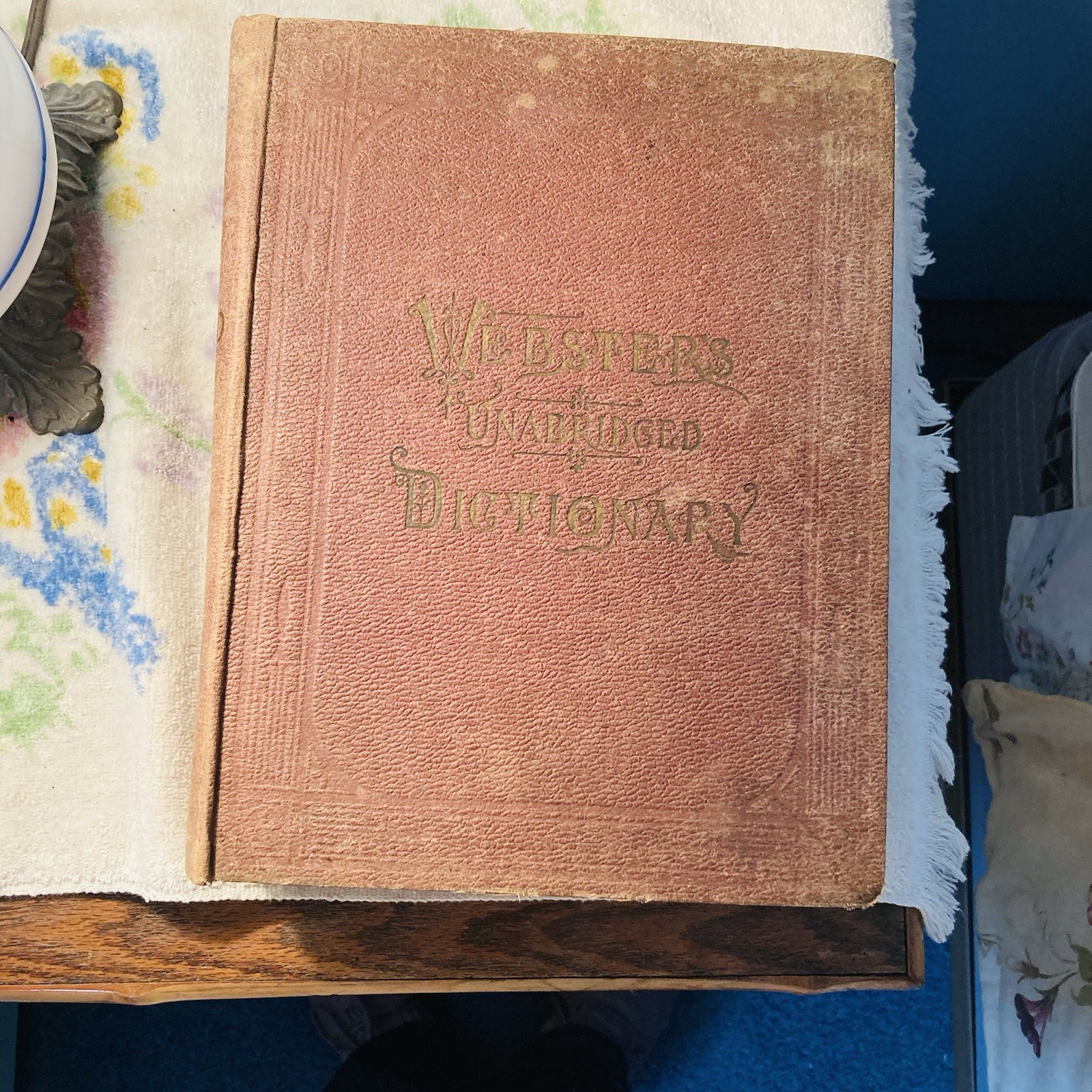 Antique 1870-80s Webster's Unabridged American Dictionary J. Potter & Co Ltd.