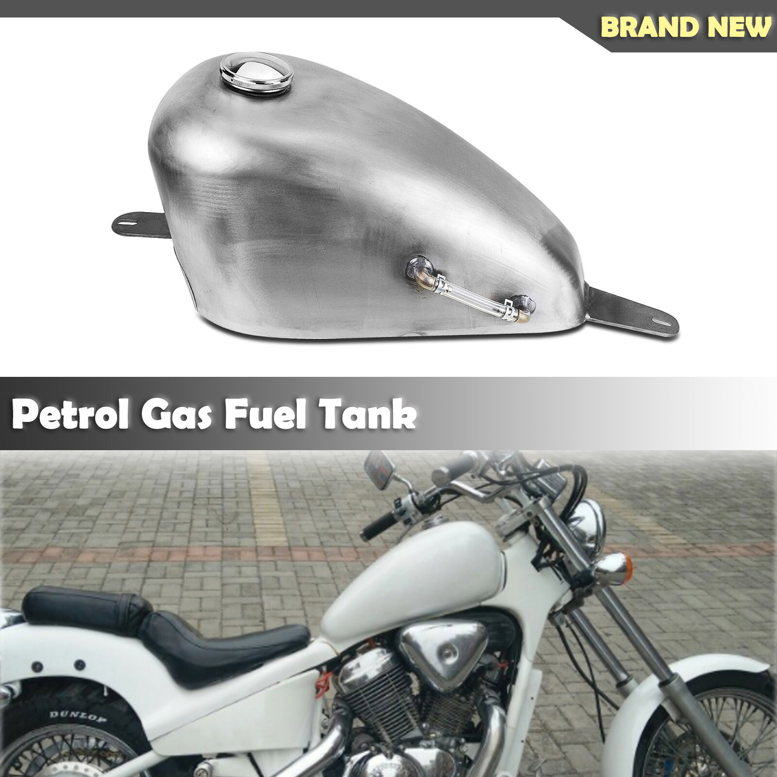 Petrol Fuel Tank For HONDA Steed 400 600 Shadow VLX600 With Gas Tupe F