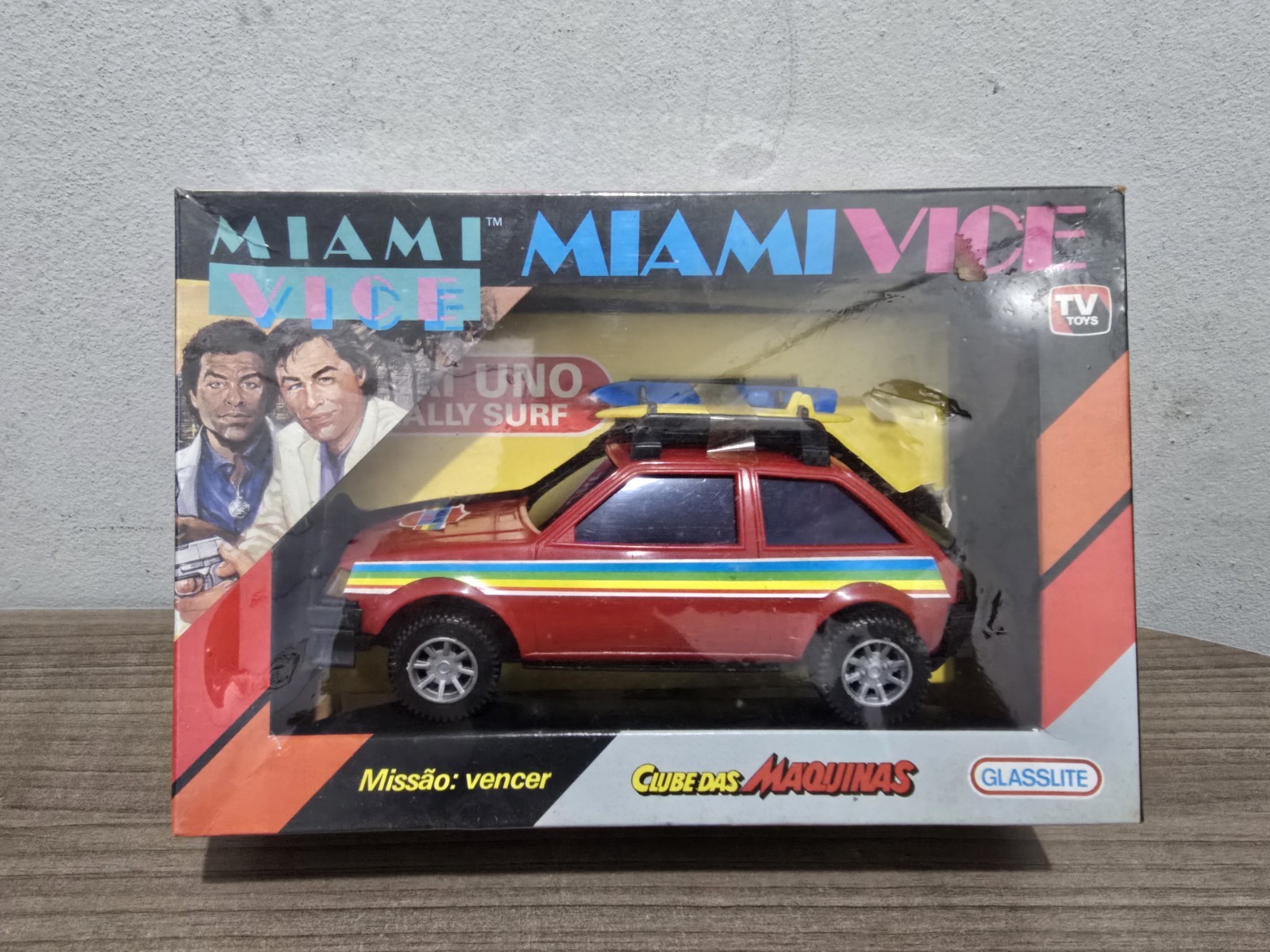 1984 Brazil Glasslite MIAMI VICE Fiat Uno Rally Surf TV Toys Mint On Box Selead 1984 Brazil Glasslite MIAMI VICE Fiat Uno Rally Surf TV Toys Mint On Box Selead