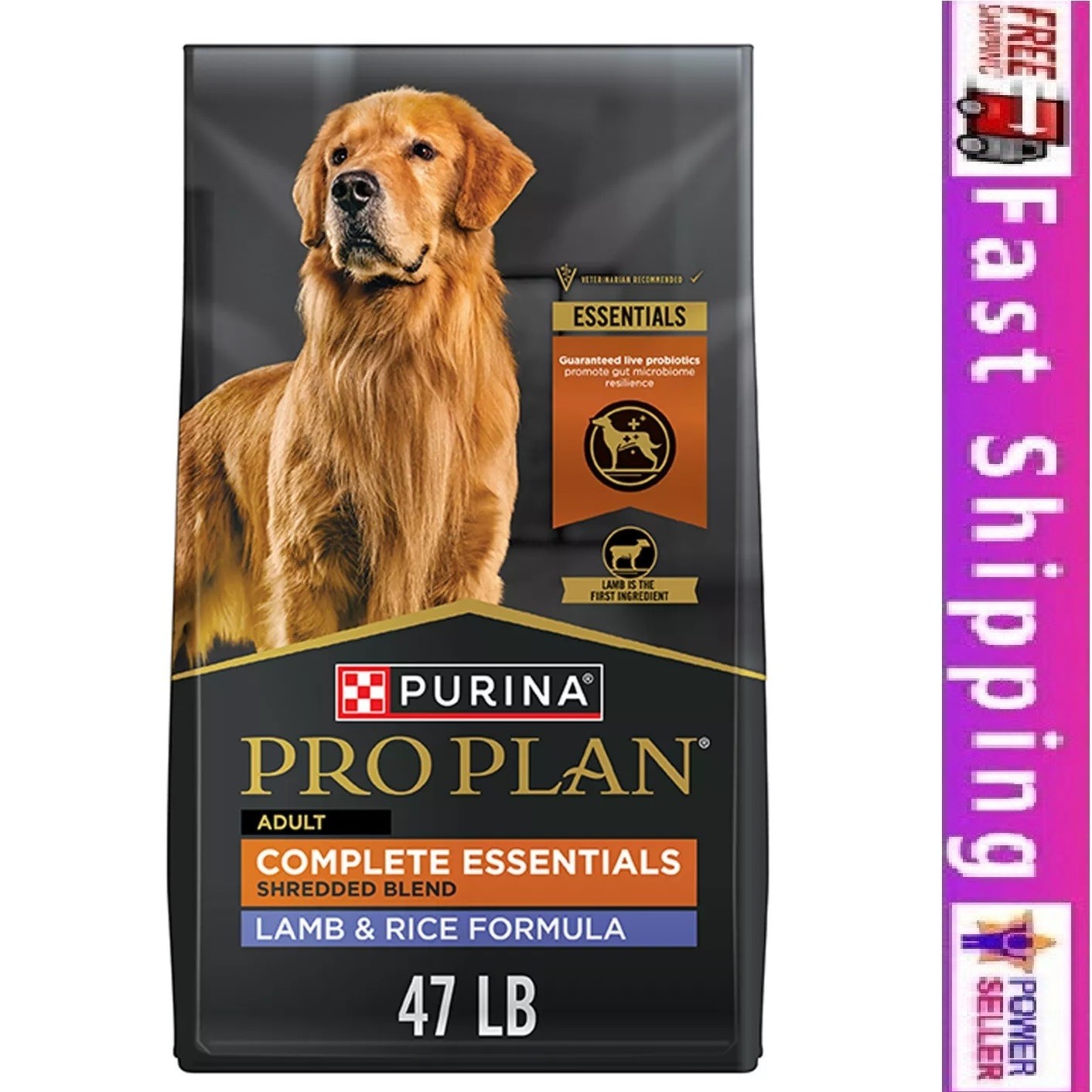 Purina Pro Plan Lamb Formula Dry Adult Dog Food, 47-lb, Stock US-No Import Fees Purina Pro Plan Lamb Formula Dry Adult Dog Food, 47-lb, Stock US-No Import Fees
