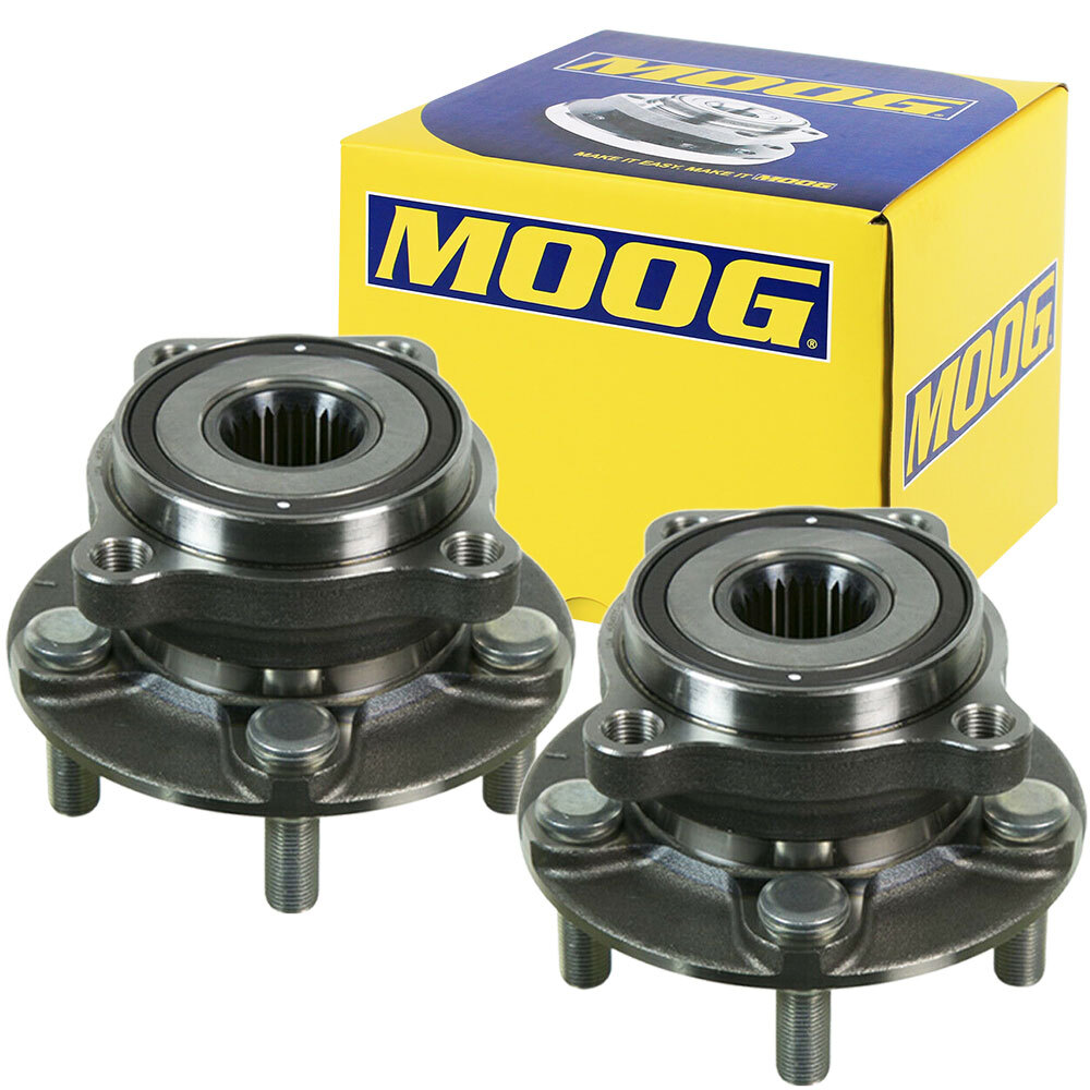 MOOG Pair Front Wheel Hub Bearing For Subaru Forester Outback 5 Lugs W/ABS