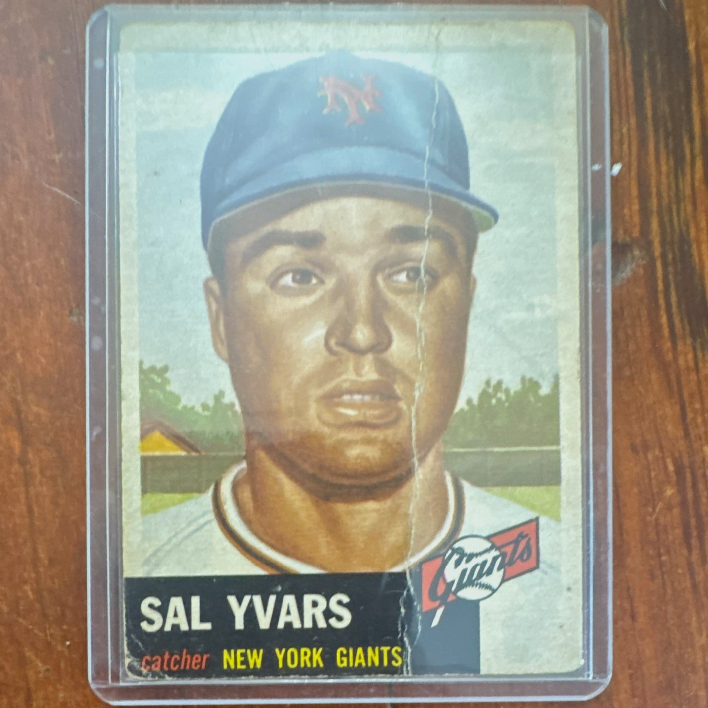 1953 Topps - Sal Yvars #11 New York Giants Baseball Base Set [Base]