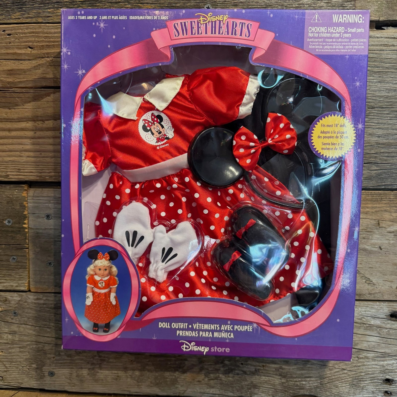 Disney Store, Doll Outfit, Disney Sweethearts, Minnie Mouse, NIB