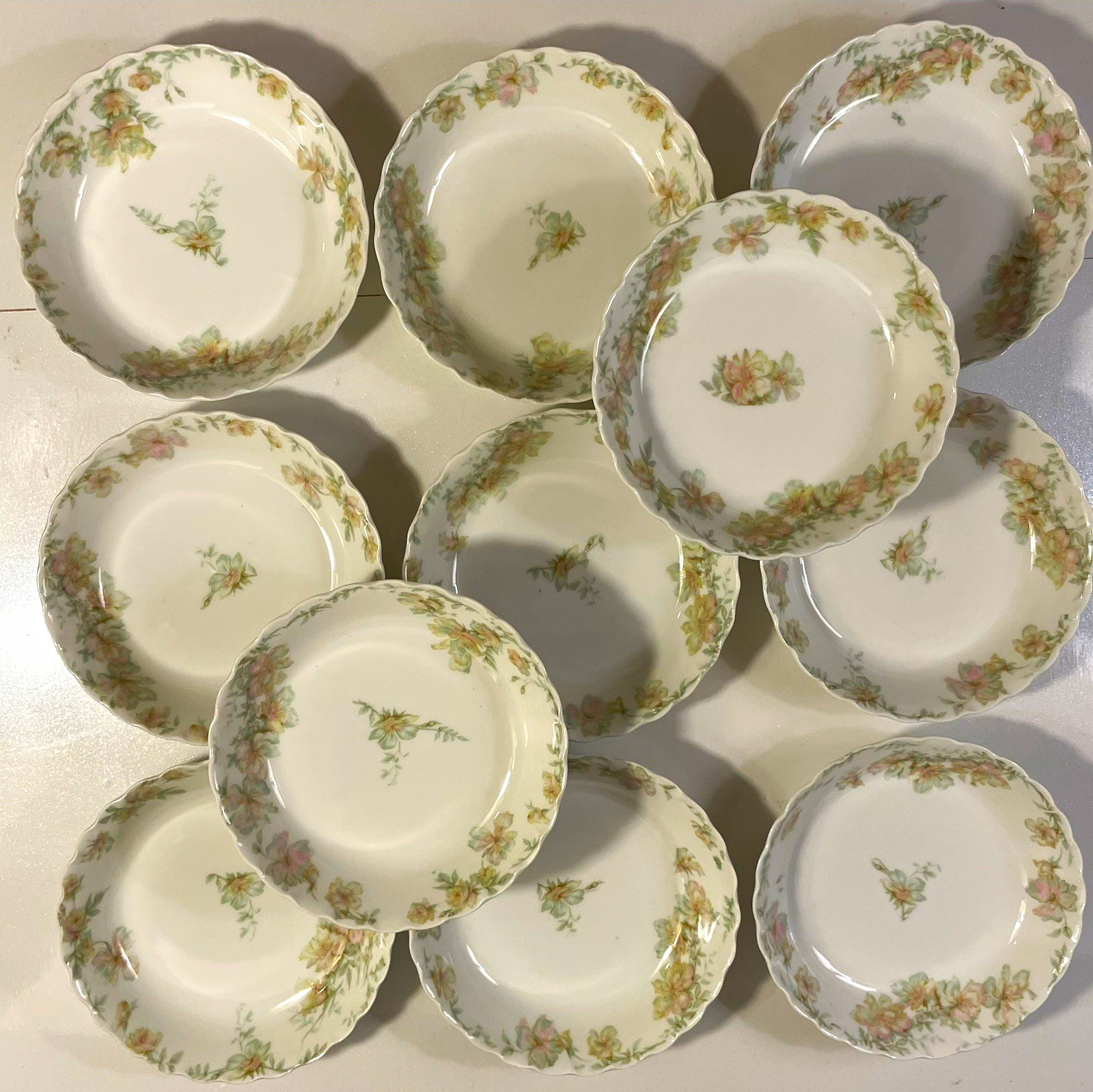 Set of 11 Antique Haviland Limoges France 