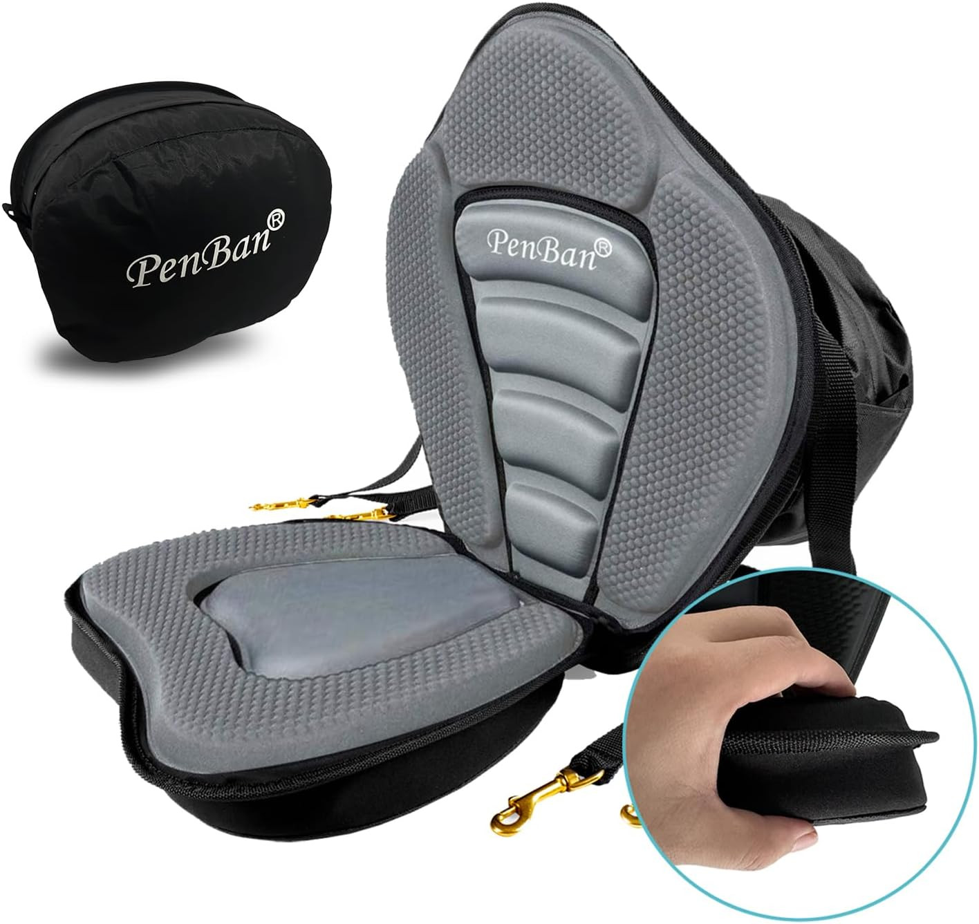 Universal Deluxe Kayak Seat Cushion with Storage Bag for Kayak Universal Deluxe Kayak Seat Cushion with Storage Bag for Kayak