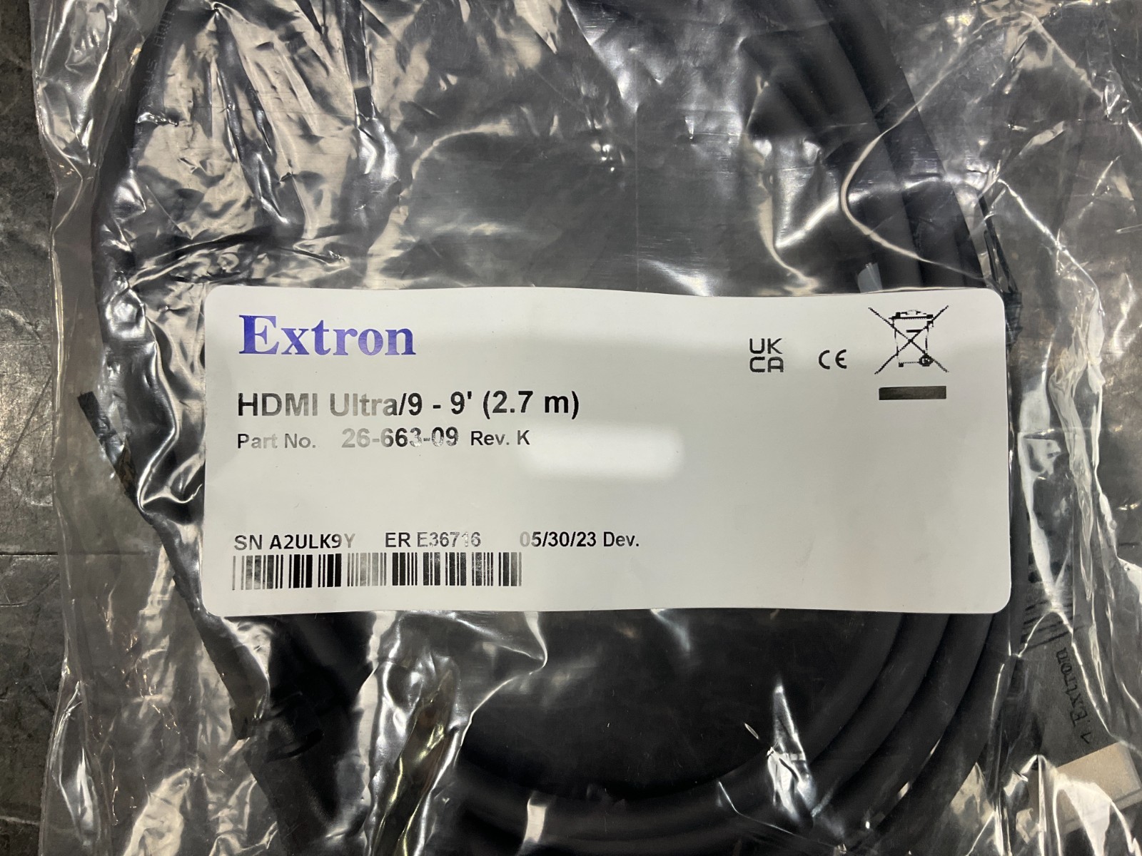 Extron HDMI Ultra Series 2.7M 26-663-09 ✅ ❤️️ ✅ ❤️ BRAND NEW ✅ ❤️️ ✅ ❤️ Extron HDMI Ultra Series 2.7M 26-663-09 ✅ ❤️️ ✅ ❤️ BRAND NEW ✅ ❤️️ ✅ ❤️