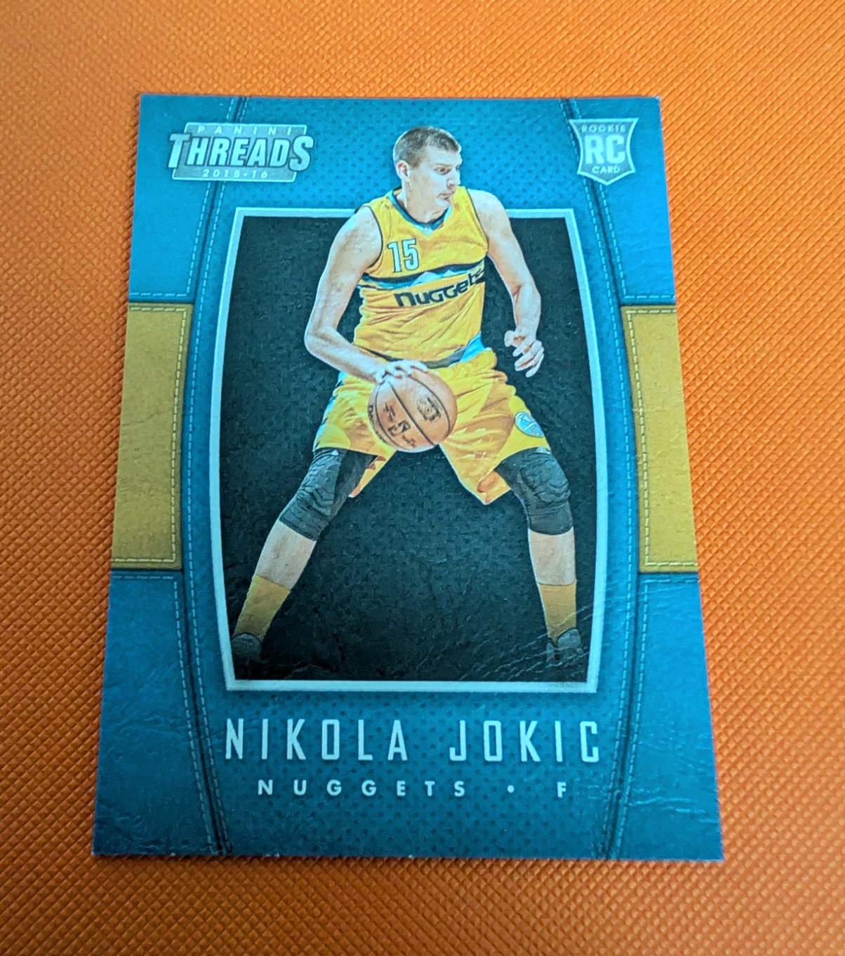 Panini 2015-16 Threads Leather Rookies Nikola Jokic RC #241 Denver Nuggets