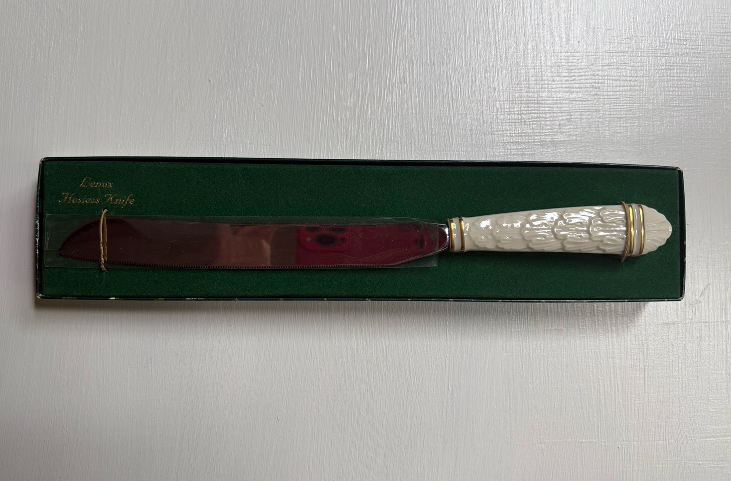 NIB VTG LENOX Hostess Server Dessert Server Stainless Steel Blade Made In USA
