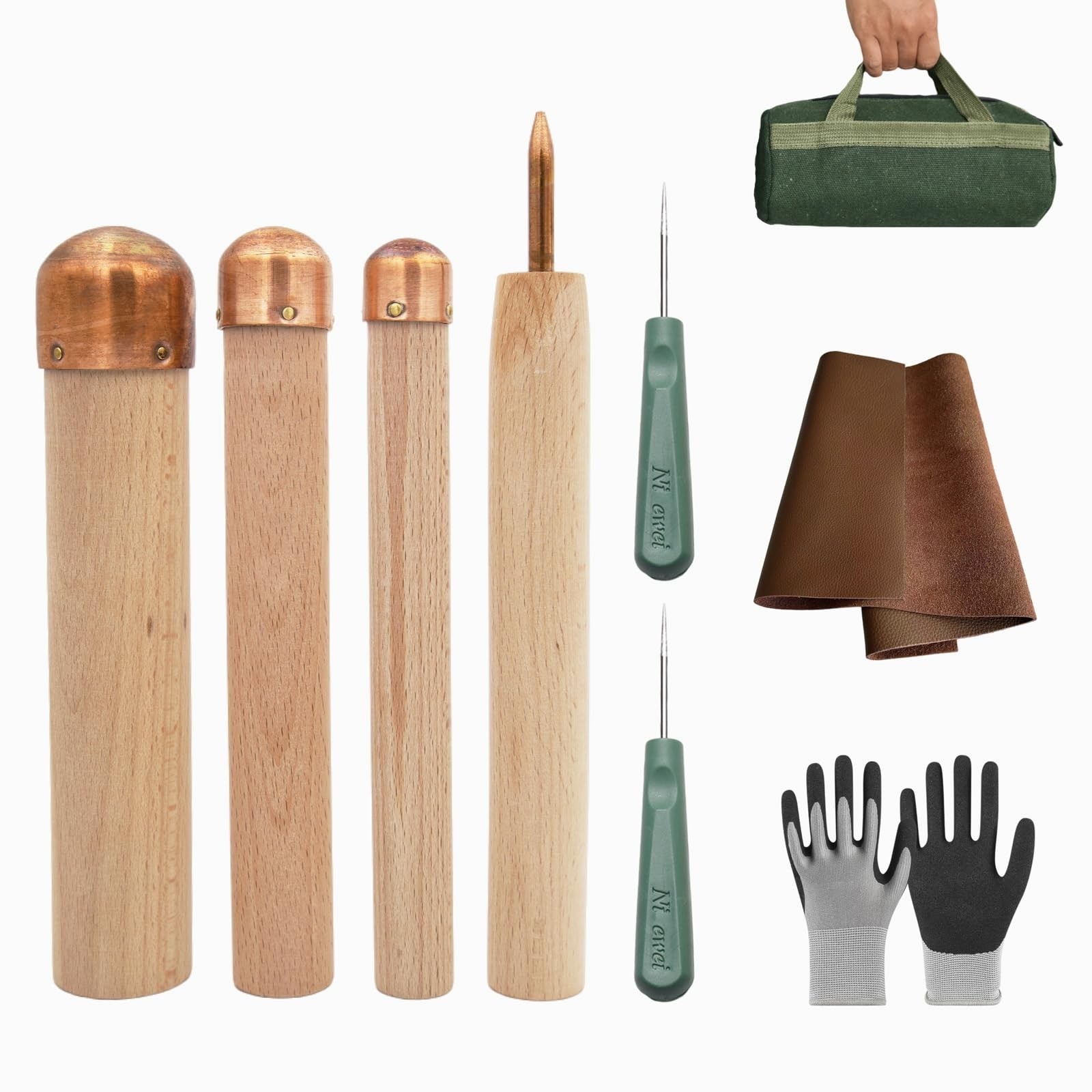 Enphla 9 Pcs Flint Knapping Tools, Flint Knapping kit for pros and Beginners,... Enphla 9 Pcs Flint Knapping Tools, Flint Knapping kit for pros and Beginners,...